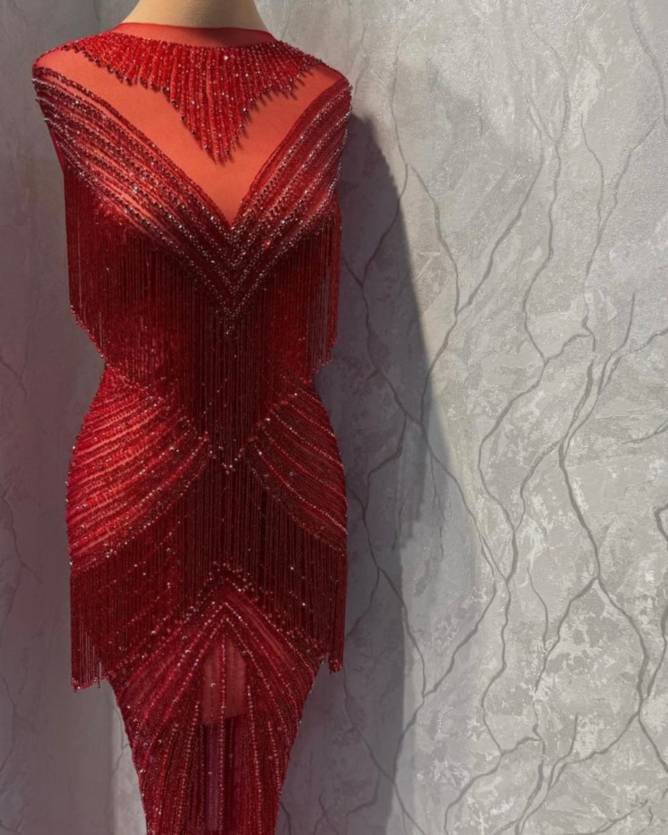 Celestial Elegance Beaded Fringe Gown A Symphony of Sparkle and Styl Zist Zari Celestial Elegance Beaded Fringe Gown A Symphony of Sparkle and Styl Zist Zari